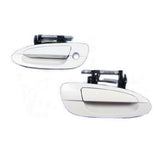 Exterior Door Handle Front Pair for 02-06 Nissan Altima QX3 Pearl White DS188