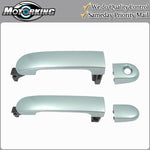 Exterior Door Handle Front L & R for 07-12 Nissan Versa RAF Arctic Blue Metallic