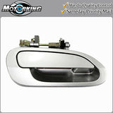 Exterior Door Handle Rear R for 98-02 Honda Accord NH623 Satin Silver Metallic