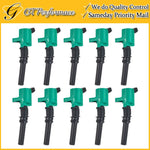 Performance Ignition Coil 10PCS Ford E-150 250 350 450/ Town Car/ Mercury V8 V10