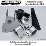 Hasport EF AWD Dual Height K20 K24 Swap Mount Kit for 88-91 Civic/CRX EFKAWD-62A