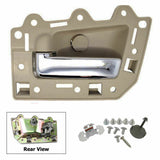 Interior Door Handle 4PCS Set for 2005-2011 Jeep Grand Cherokee Beige & Chrome