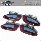 Exterior Door Handle 4PCS Set for 02-06 Nissan Altima Red Mica Pearl AX3 Chrome
