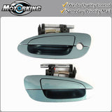 Exterior Door Handle Front Pair for 02-06 Nissan Altima FY0 Neptune Metallic