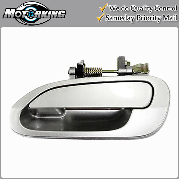 Exterior Door Handle Rear L for 98-02 Honda Accord NH623 Satin Silver Metallic