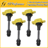 OEM Quality Ignition Coil 4PCS for 2002-2006 Nissan Sentra 1.8L L4, 22448-6N011