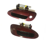 Exterior Door Handle Front Pair for 02-06 Nissan Altima A15 Sparkle Red DS149