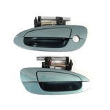 Exterior Door Handle Front Pair for 02-06 Nissan Altima FY0 Neptune Metallic
