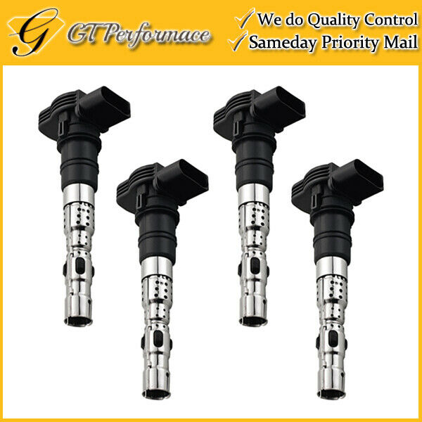 OEM Quality Ignition Coil 4PCS for 2004-2006 Volkswagen Phaeton/ Touareg 4.2L V8