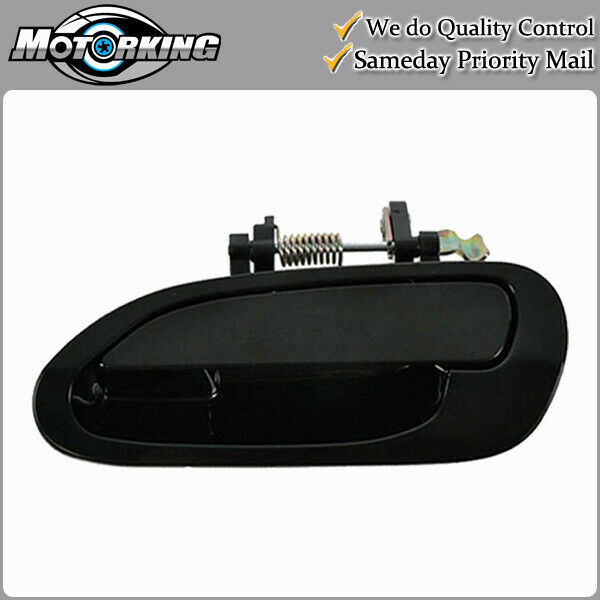 Exterior Door Handle Rear Left for 1998-2002 Honda Accord NPB Non-Painted Black