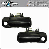 Exterior Door Handle Front L & R for 1997-2001 Toyota Camry Non Painted Black