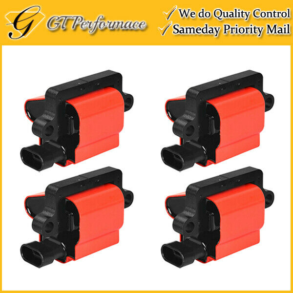 Performance Ignition Coil 4PCS Cadillac Chevrolet GMC Isuzu 4.8/5.3/6.0/8.1L V8