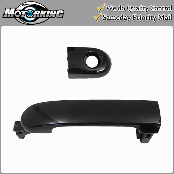 Exterior Door Handle Front Left for 2007-2012 Nissan Versa KH3 Black Obsidian