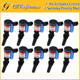 Performance Ignition Coil 10PCS Ford F-150 250 350 450 550 Econoline Excursion