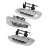 Exterior Door Handle 3PCS Set for 02-06 Nissan Altima K12 Silver Mist DS342