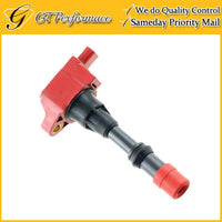 OEM Quality Front Ignition Coil for 03-05 Honda Civic 1.3L L4, 30520PWA003 Red