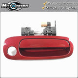 Exterior Door Handle Front Right for 1998-2002 Toyota Corolla 3M8 Burgundy Red