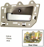 Interior Door Handle Front Left for 2005-2011 Jeep Grand Cherokee Beige & Chrome