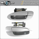 Exterior Door Handle Rear Pair for 02-06 Nissan Altima K12 Silver Mist DS341