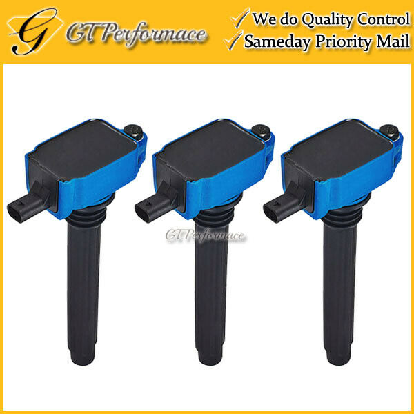 Performance Ignition Coil 3PCS for Chrysler Dodge Jeep Ram 3.2/3.6L V6, Blue