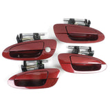 Exterior Door Handle 4PCS Set for 02-06 Nissan Altima AX3 Red Mica Pearl DS225