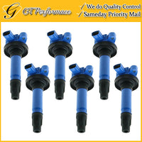 OEM Quality Ignition Coil 6PCS for Ford Explorer F-150 Flex Taurus/ MKT V6, Blue