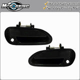 Exterior Door Handle Front L & R for 98-02 Honda Accord NPB Non-Painted Black