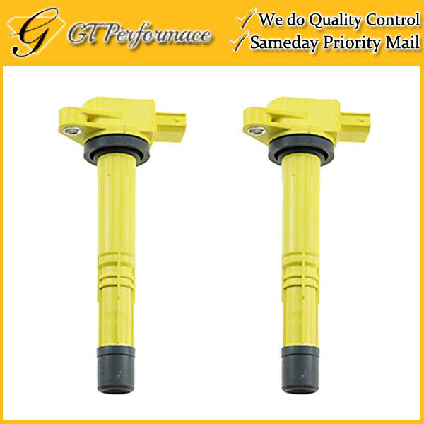 OEM Quality Ignition Coil 2PCS for Acura RSX/ Civic CR-V Element S2000 L4 Yellow