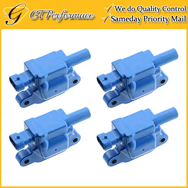 OEM Quality Ignition Coil 4PCS for LaCrosse/ CTS/ Escalade/ Impala/ Envoy Blue