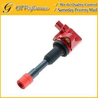 OEM Quality Ignition Coil for 03-11 Honda Civic 1.3L L4, 30521-PWA-003 Red