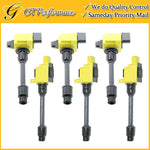 OEM Quality Ignition Coil Front & Rear 6PCS 00-01 Infiniti I30/Maxima 3.0 Yellow