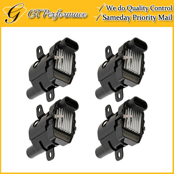 OEM Quality Ignition Coil 4PCS for 02-06 Escalade/ 04-05 Rainier 5.3L/6.0L V8