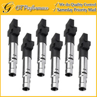 OEM Quality Ignition Coil 6PCS for A3 Quattro Q7/ Cayenne/ Eos Golf Passat V6