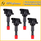 OEM Quality Ignition Coil 4PCS for 2007-2008 Honda Fit 1.5L L4, 30520-PWC-003