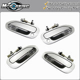 Exterior Door Handle 4PCS Set for 98-02 Honda Accord NH623 Satin Silver Metallic