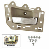 Interior Door Handle 4PCS Set for 2005-2011 Jeep Grand Cherokee Beige & Chrome