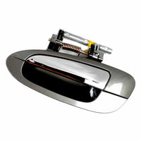 Exterior Door Handle Rear Left for 02-06 Nissan Altima K11 Smoke Met Chrome