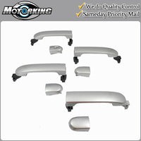 Exterior Door Handle 4PCS Set for 2007-2012 Versa K23 Liquid Platinum Metallic