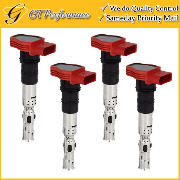 OEM Quality Ignition Coil 4PCS for Audi A6 Quattro/ A8 Quattro/ Allroad Quattro