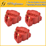 Performance Ignition Coil 3PCS for Buick Cadillac Chevrolet Isuzu Pontiac, Red