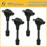 OEM Quality Ignition Coil 4PCS for 2002-2006 Nissan Sentra 1.8L L4, 22448-6N015