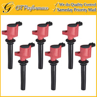 Performance Ignition Coil 6PCS Set for Escape Taurus/ Tribute/ Mercury 3.0L Red