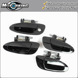 Exterior Door Handle 4PCS Set for 02-06 Nissan Altima KH3 Super Black DS228