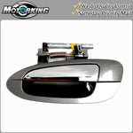 Exterior Door Handle Rear Left for 02-06 Nissan Altima K11 Smoke Met Chrome