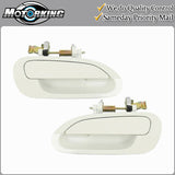 Exterior Door Handle Rear Left & Right for 1998-2002 Honda Accord NH578 White