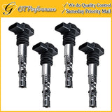 OEM Quality Ignition Coil 4PCS for Audi A3 A4 S3 TT/ Beetle Golf Jetta/ Seat L4