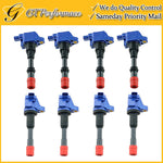 OEM Quality Ignition Coil 8PCS Set for 2003-2005 Honda Civic 1.3L L4 Blue