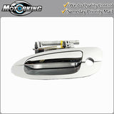 Exterior Door Handle Front Left for 02-06 Nissan Altima K12 Silver Chrome B4048