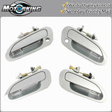 Exterior Door Handle 4PCS for 98-02 Honda Accord NH612M Regent Silver Metallic
