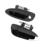 Exterior Door Handle Front Pair for 02-06 Nissan Altima KH3 Super Black DS229